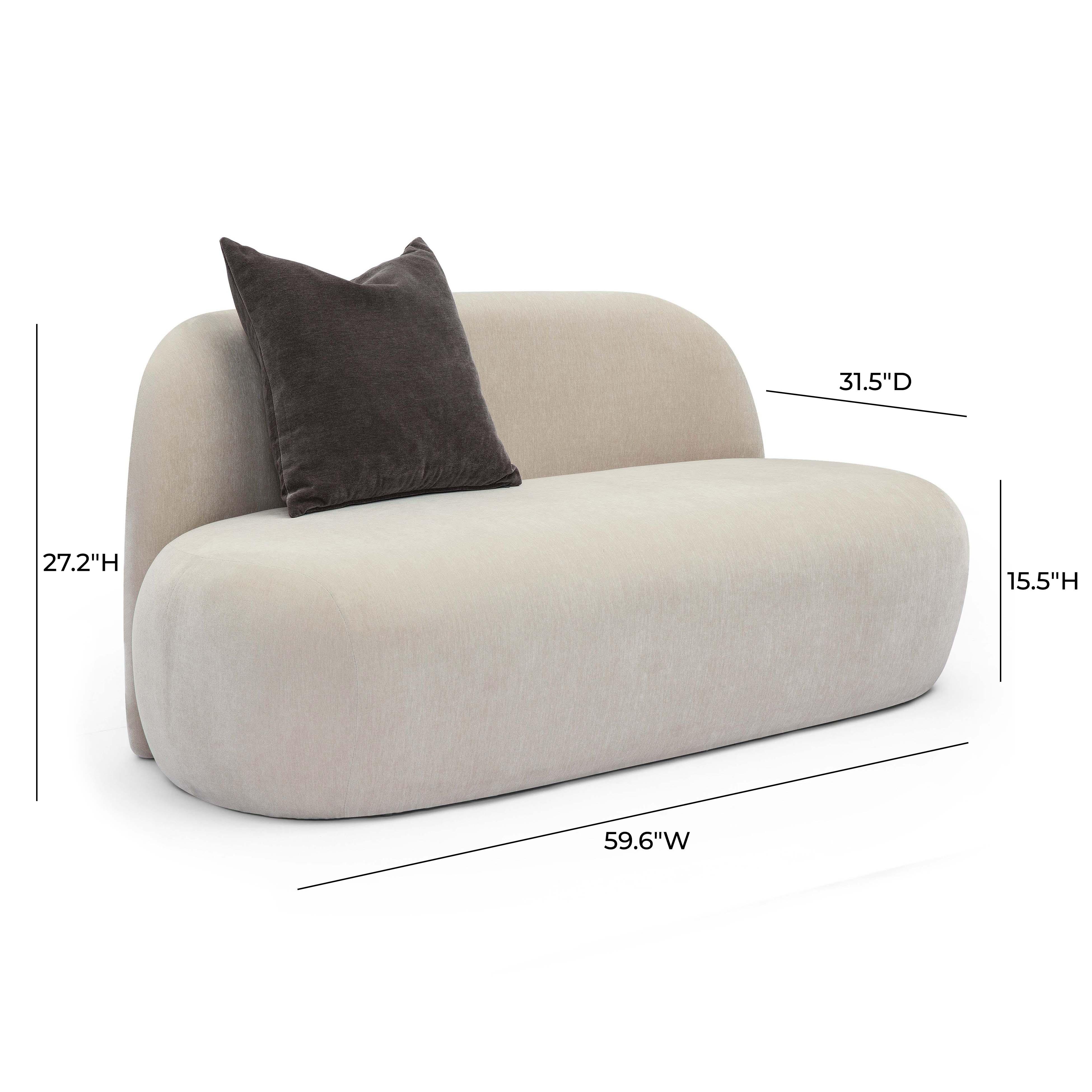 Carraway 60" Upcycled Contract-Grade Chenille Loveseat - Image 7