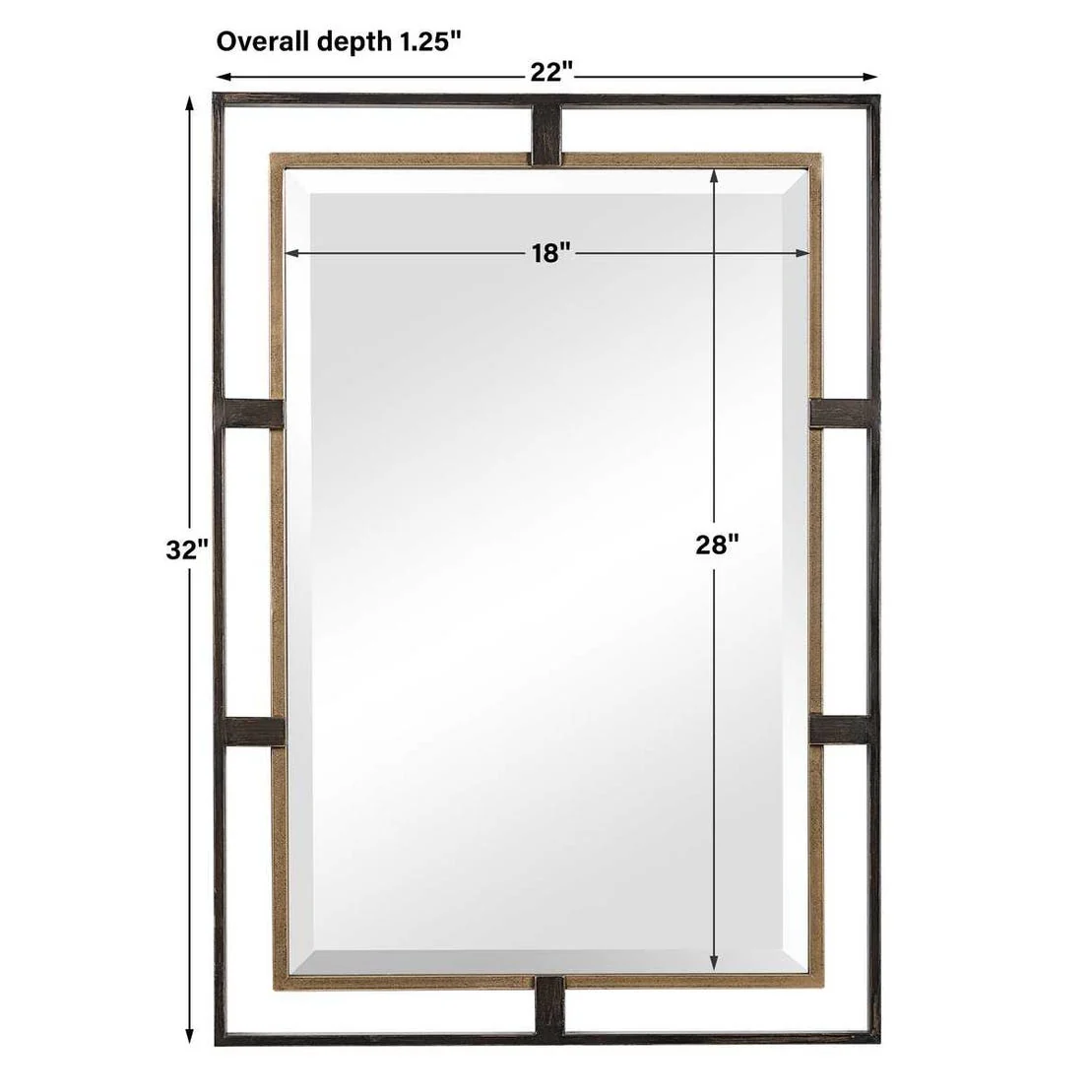 Carrizo Rectangle Mirror - Image 6