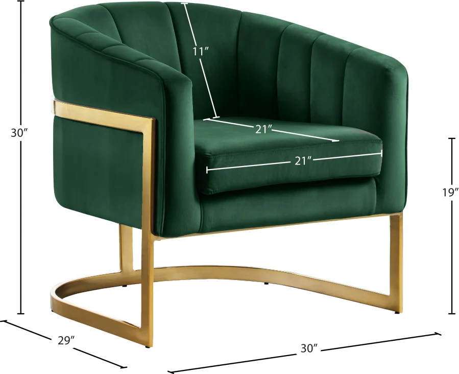 Carter Velvet Upholstered Accent Chair - Image 40