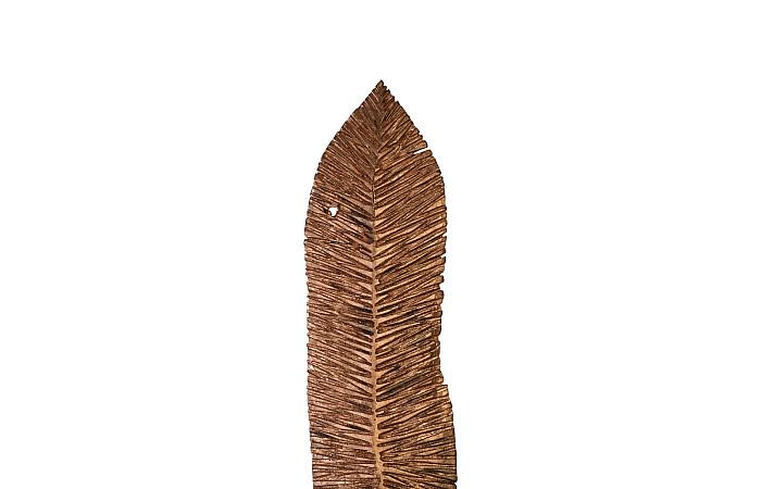 Carved Leaf on Stand, Copper Leaf, XL - Image 2