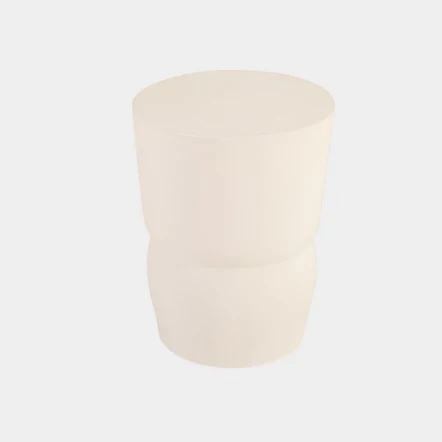 Carved Stool Gel Coat White