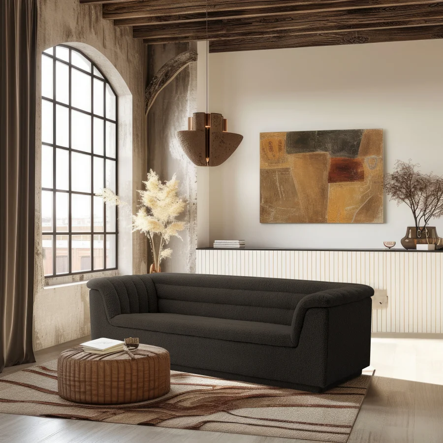 Cascade Boucle Fabric Sofa - Image 72
