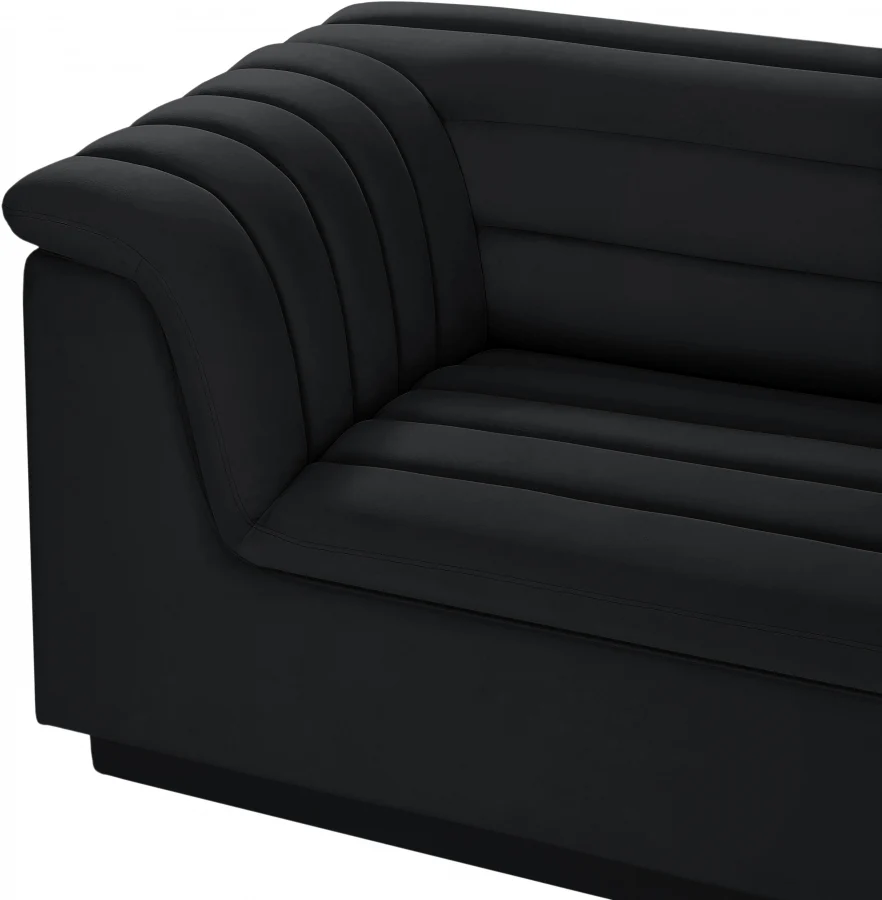 Cascade Velvet Fabric Sofa - Image 19