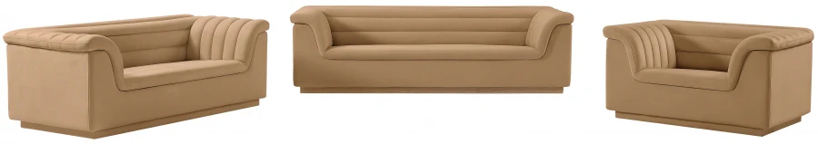Cascade Velvet Fabric Sofa - Image 31