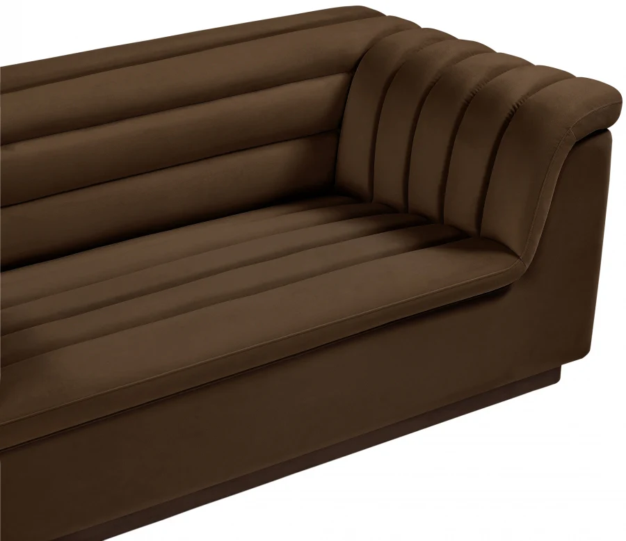Cascade Velvet Fabric Sofa - Image 42