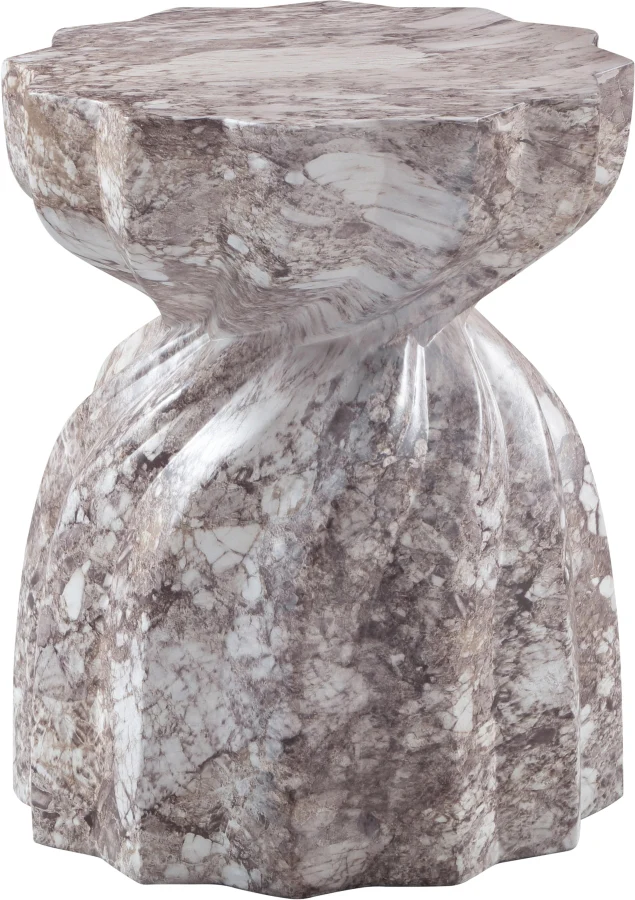 Caserta Marble Finish Indoor / Outdoor Concrete End Table - Image 29