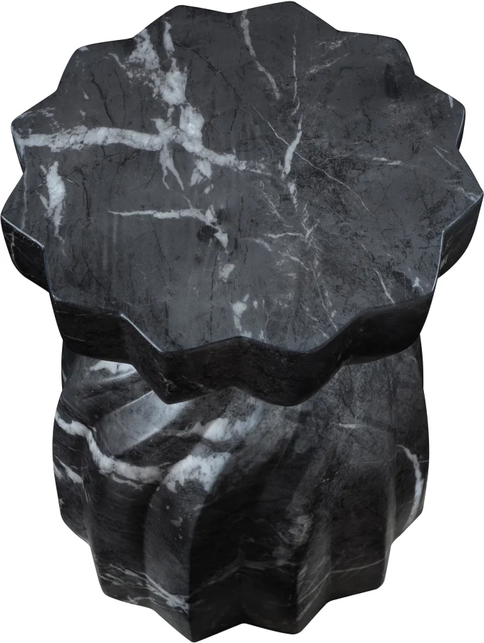 Caserta Marble Finish Indoor / Outdoor Concrete End Table - Image 6