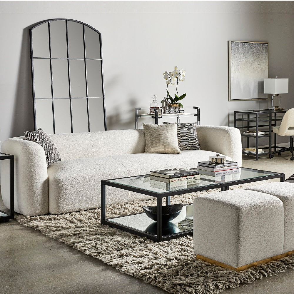 Caspian Black Coffee Table: Rectangular - Image 2