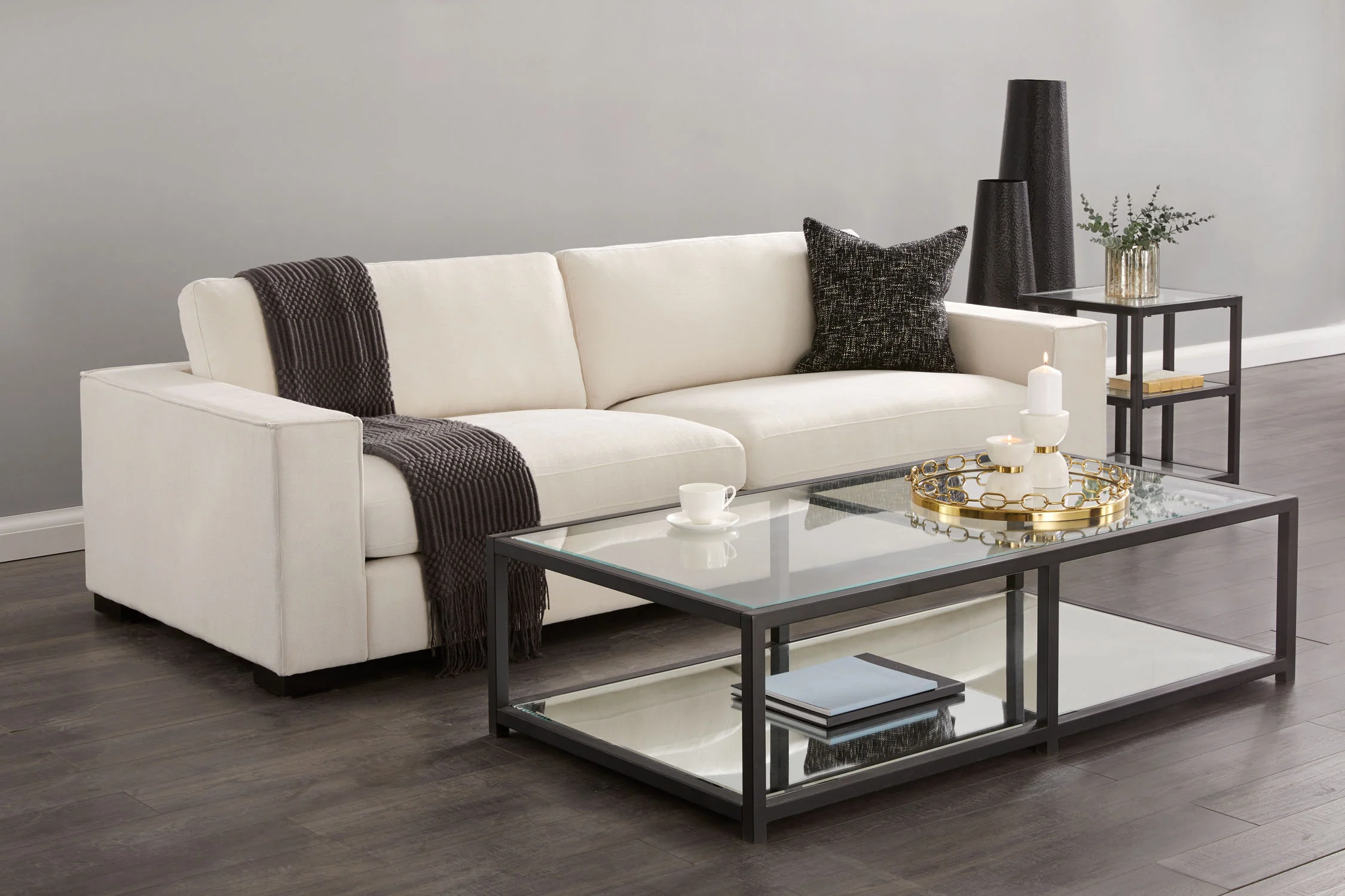 Caspian Black Coffee Table: Rectangular - Image 3