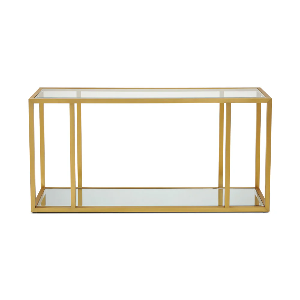Caspian Console Table: Gold - Image 3