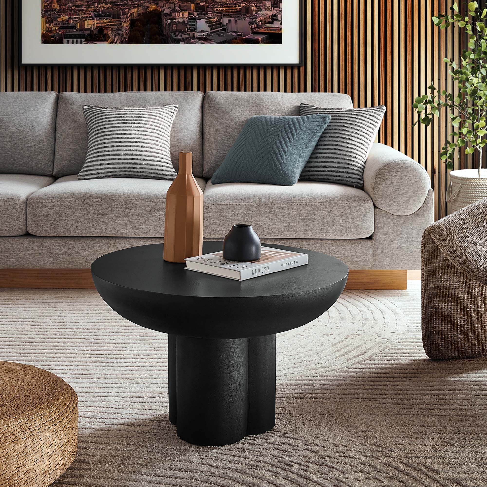 Caspian Round Concrete Coffee Table - Image 12