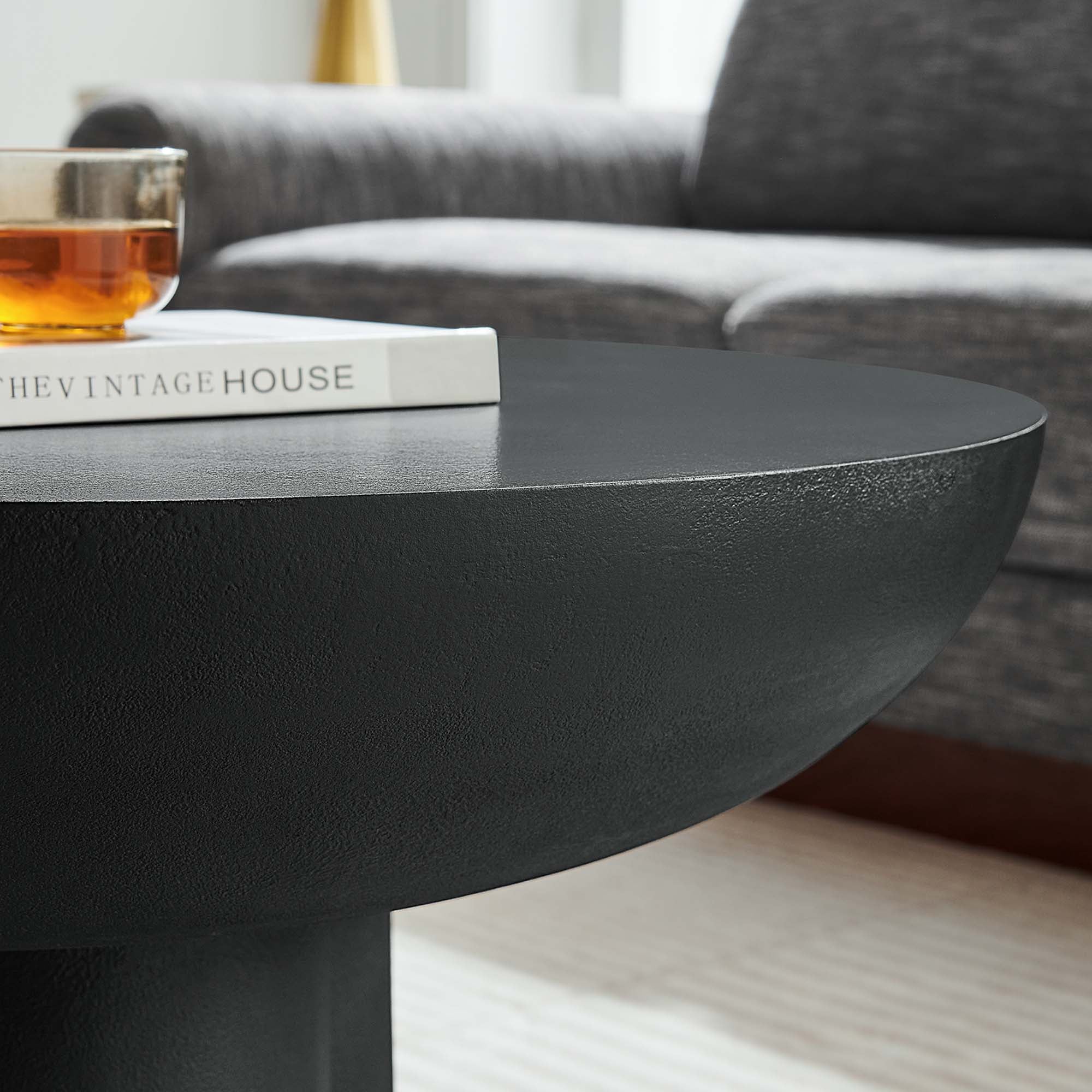 Caspian Round Concrete Coffee Table - Image 14