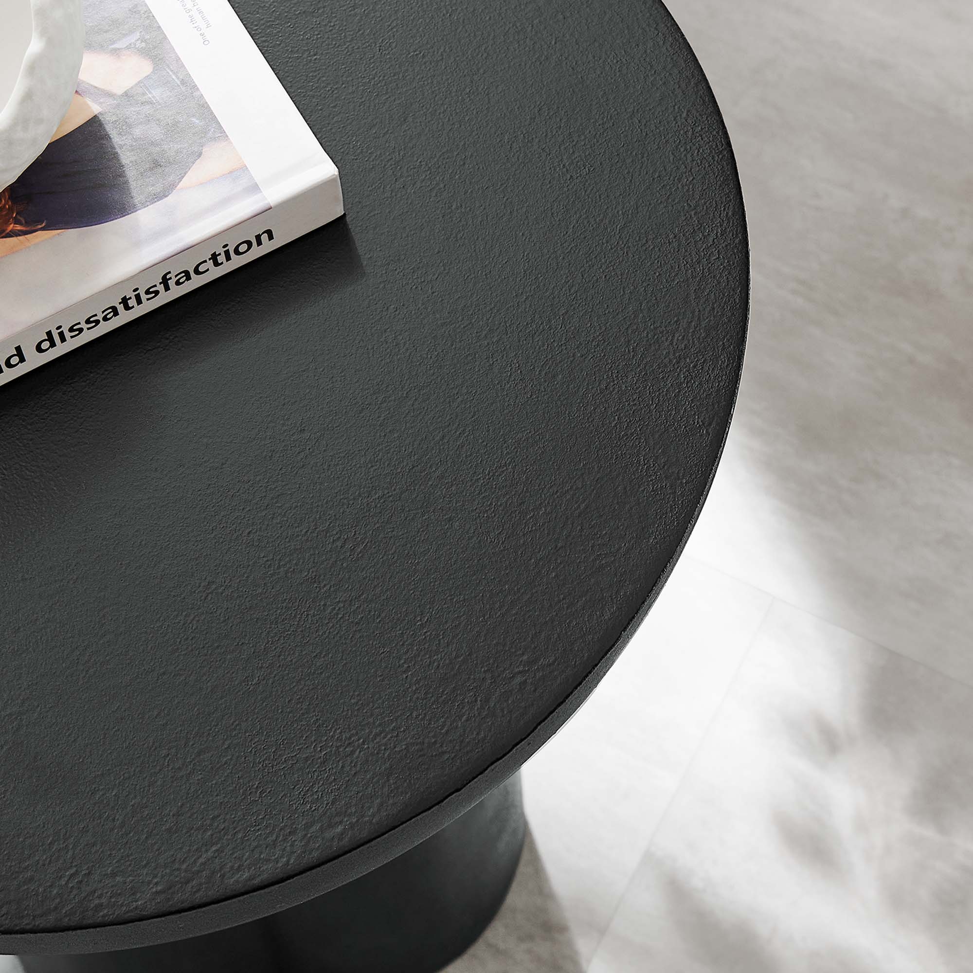 Caspian Round Concrete Side Table - Image 14
