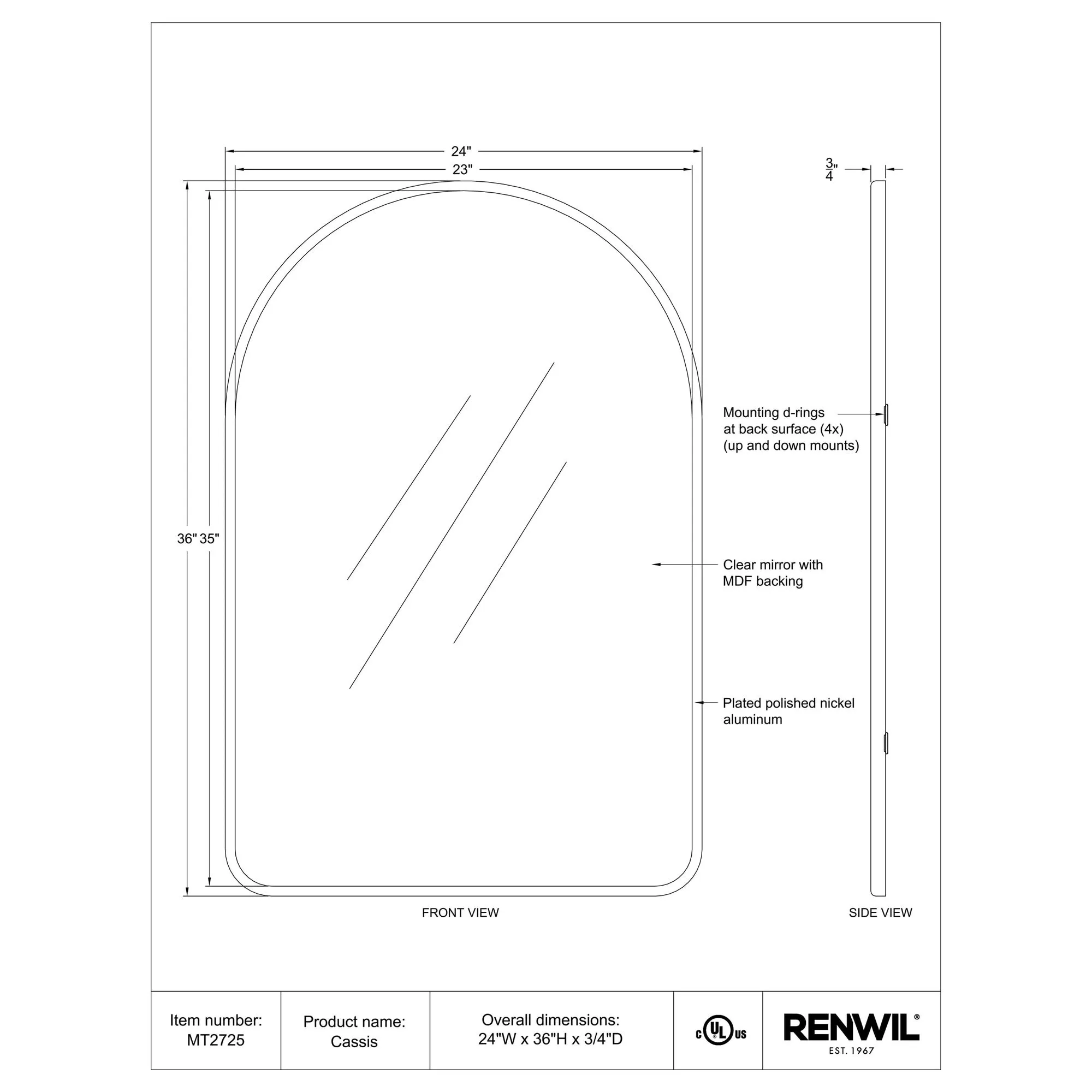 Cassis Wall Mirror - Image 6