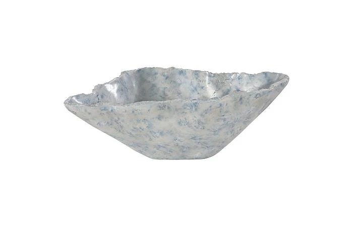 Cast Blue Onyx Bowl, Faux Finish, Narrow - Image 4