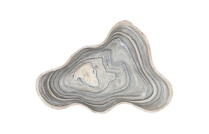 Cast Gray Onyx Bowl, Faux Finish, Large - Image 2