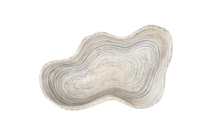 Cast Gray Onyx Bowl, Faux Finish, Small - Image 3