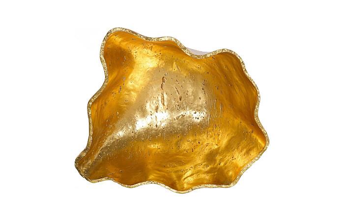 Cast Onyx Bowl, Gold Leaf, Large - Image 2