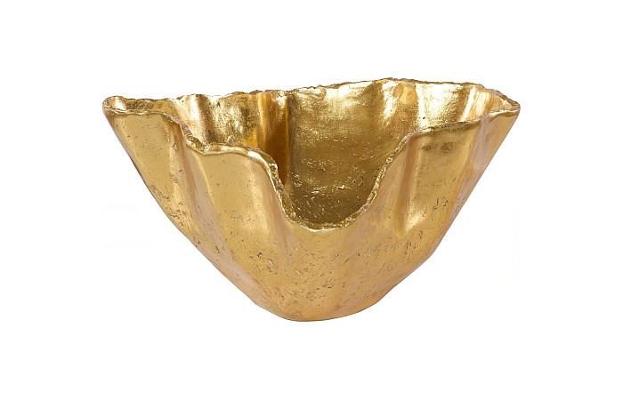 Cast Onyx Bowl, Gold Leaf, Large - Image 3