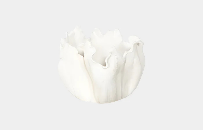 Cast Root Bowl, Closed, Faux Bleached