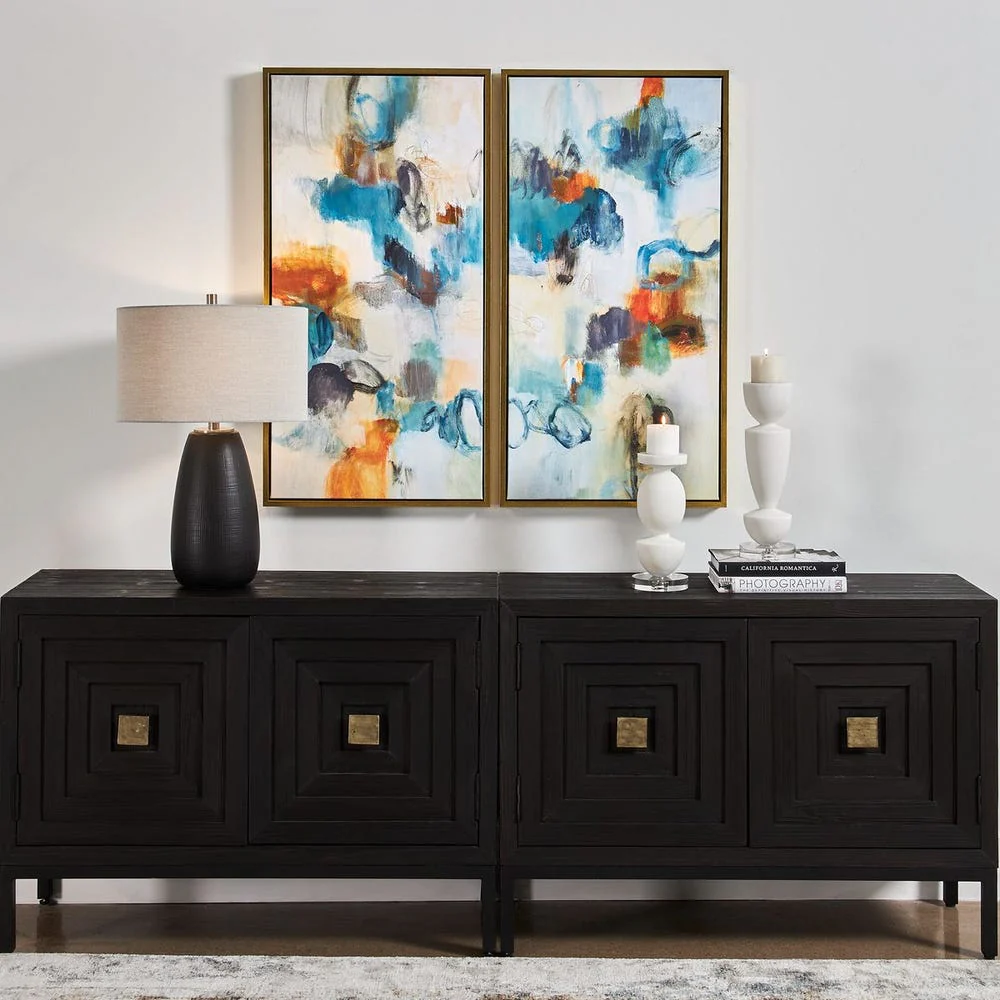 Casual Moments Framed Canvases, S/2 - Image 2