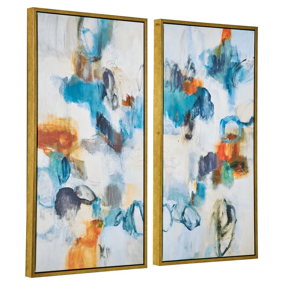 Casual Moments Framed Canvases, S/2 - Image 4