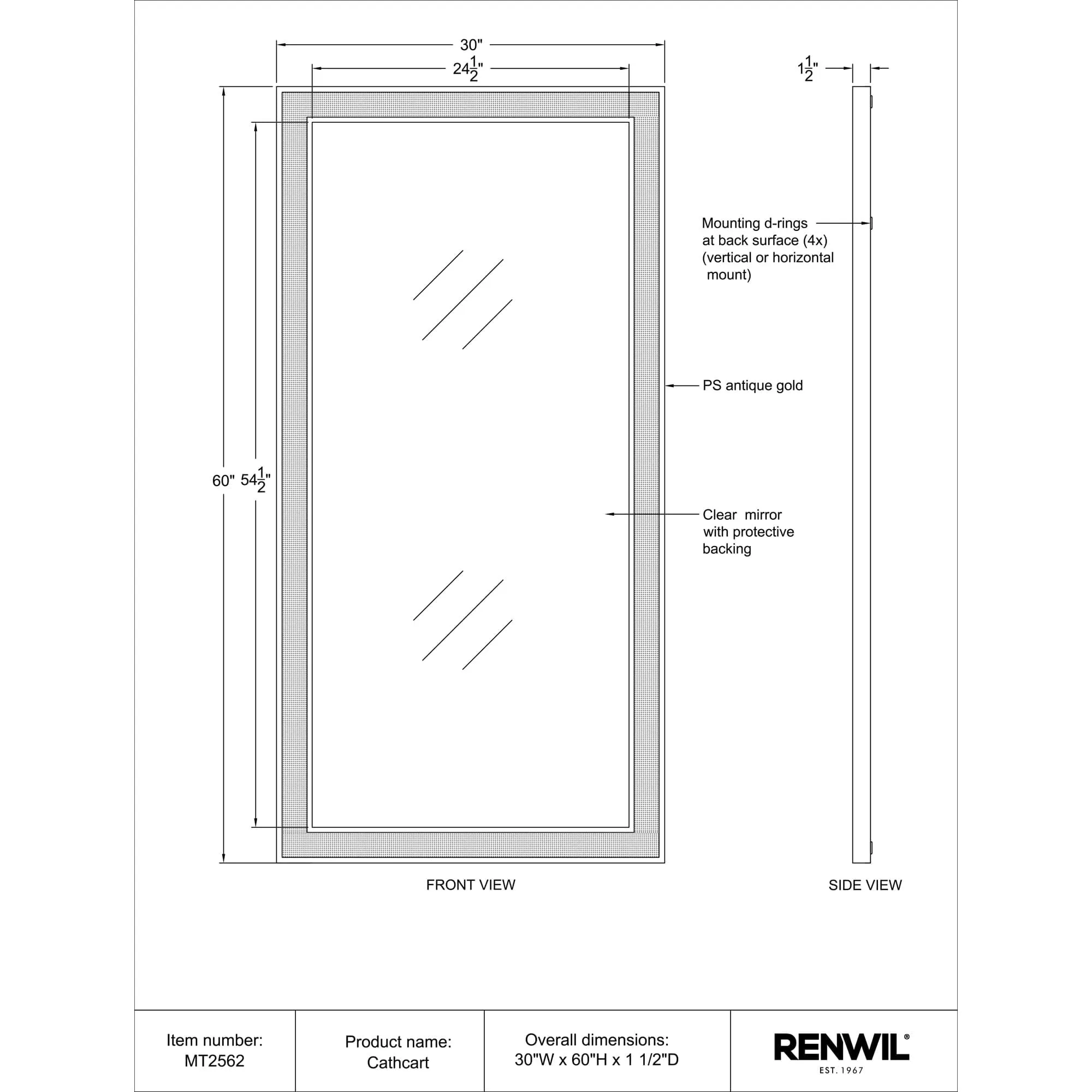 Cathcart Wall Mirror - Image 7