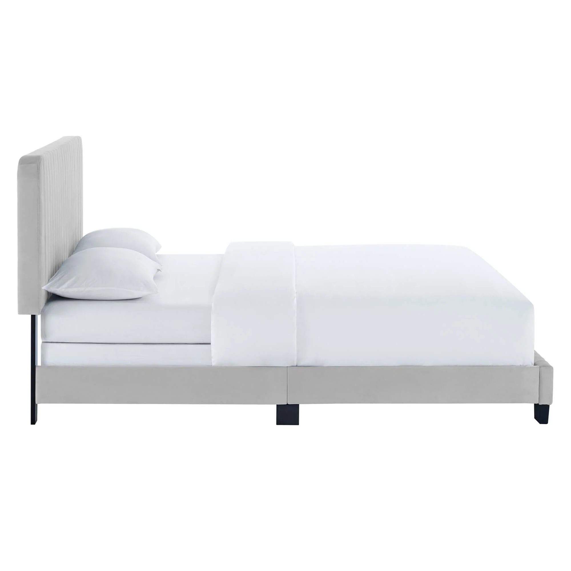Celine Channel Tufted Performance Velvet Bed - Image 16