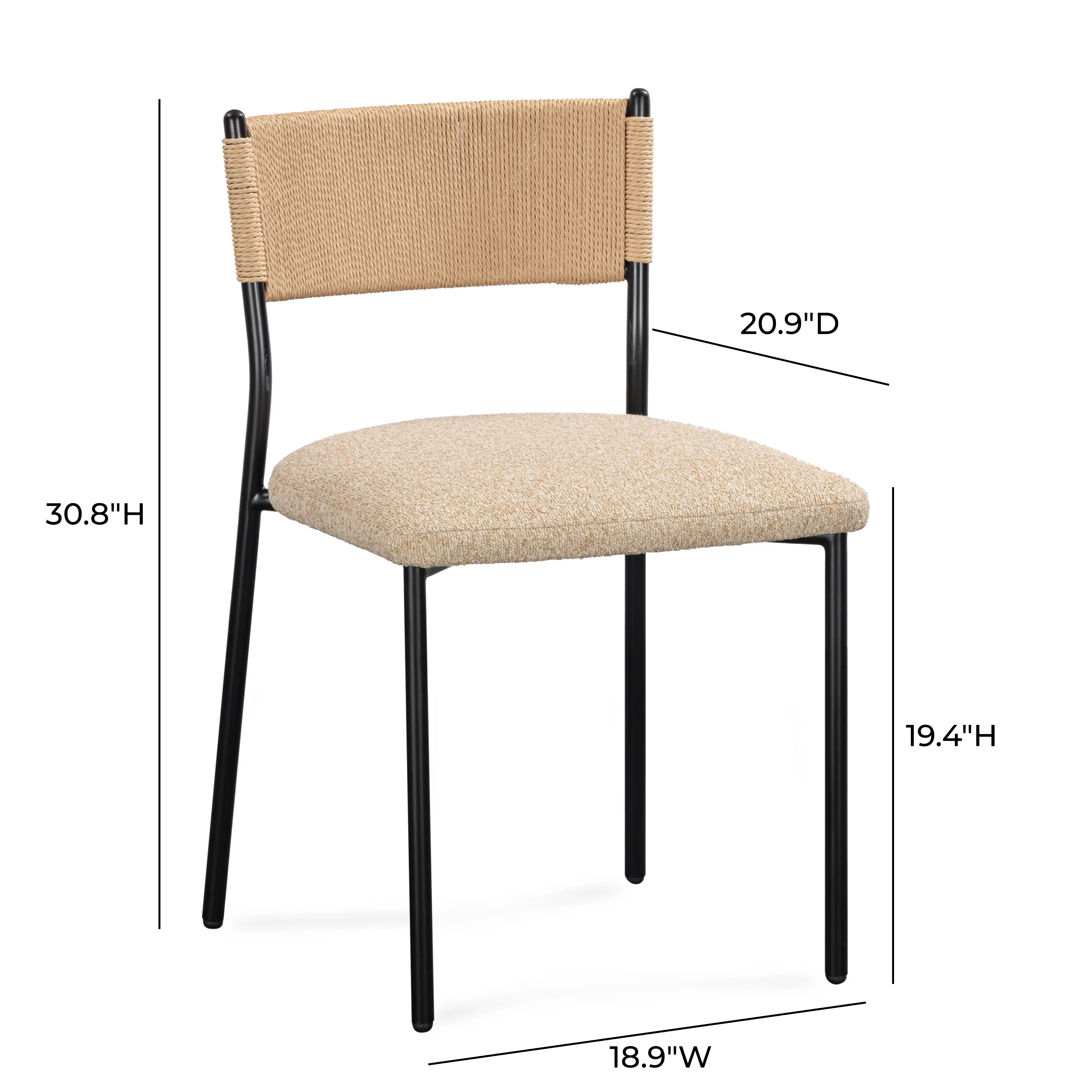 Celine Performance Boucle Dining Chair - Set of 2 - Image 16