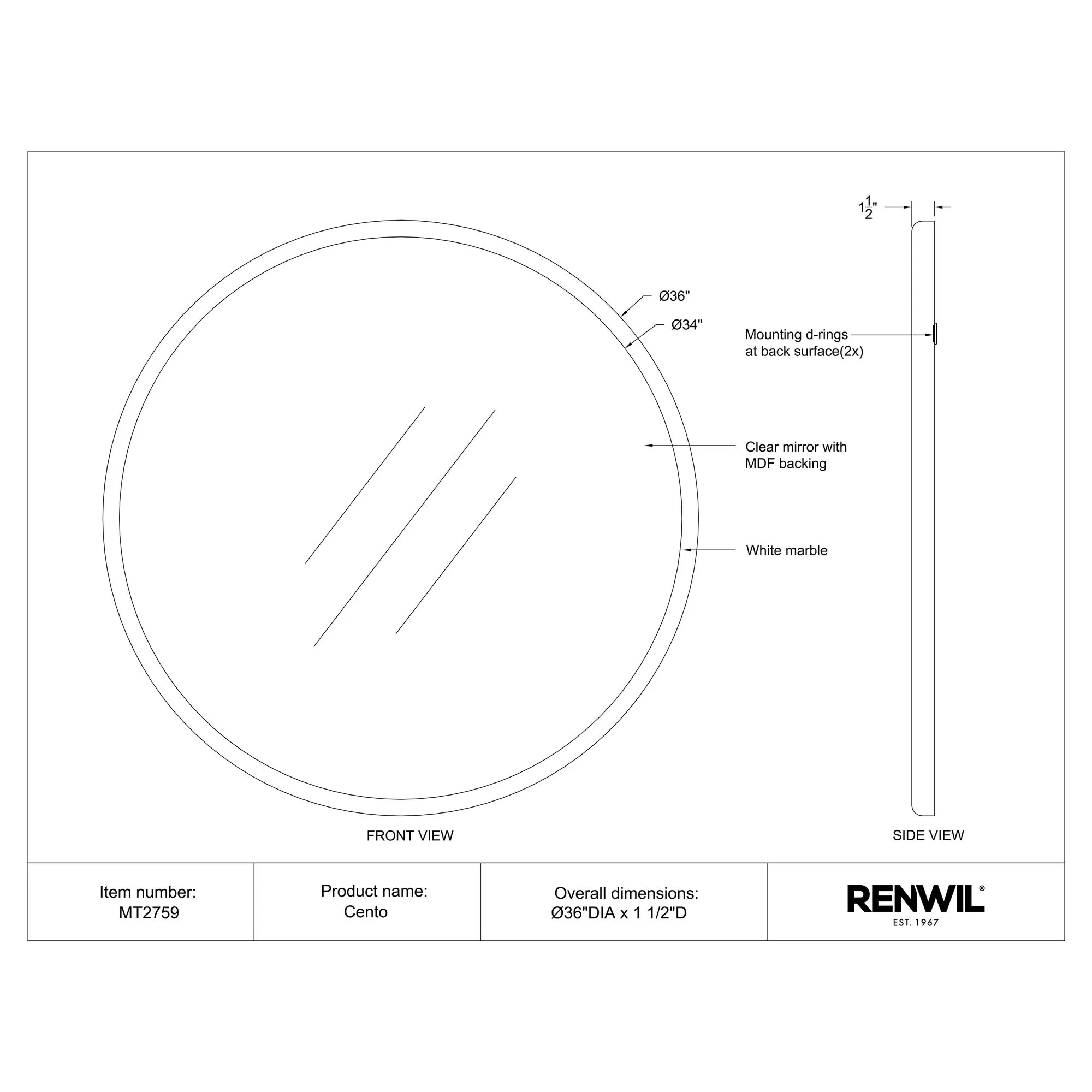 Cento Wall Mirror - Image 5
