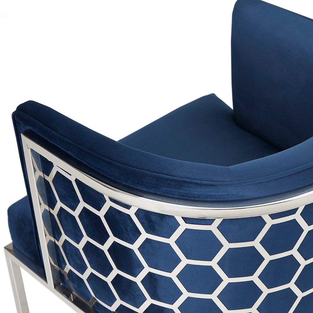 Chamberlain Chair Blue Velvet - Image 7