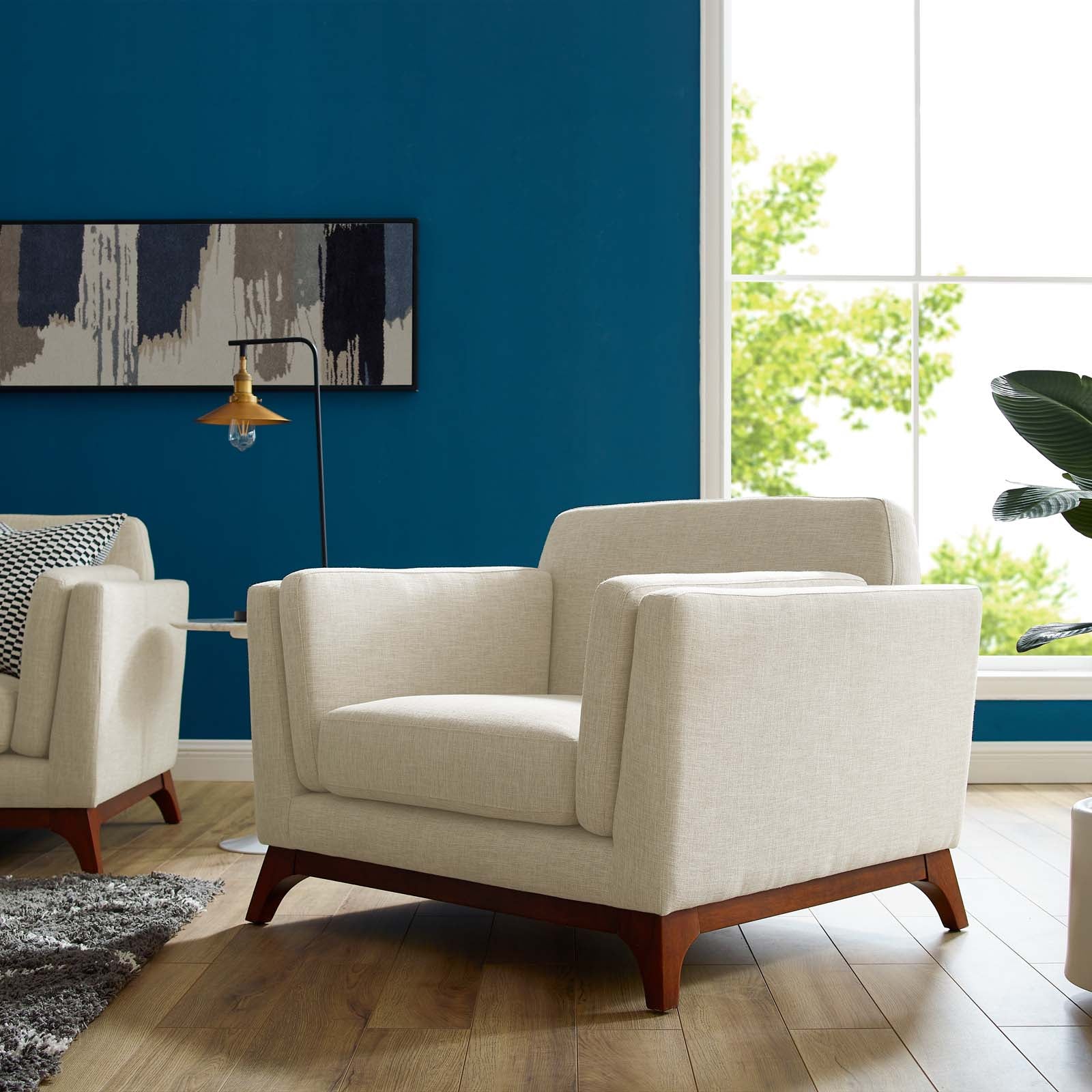 Chance Upholstered Fabric Armchair - Image 2