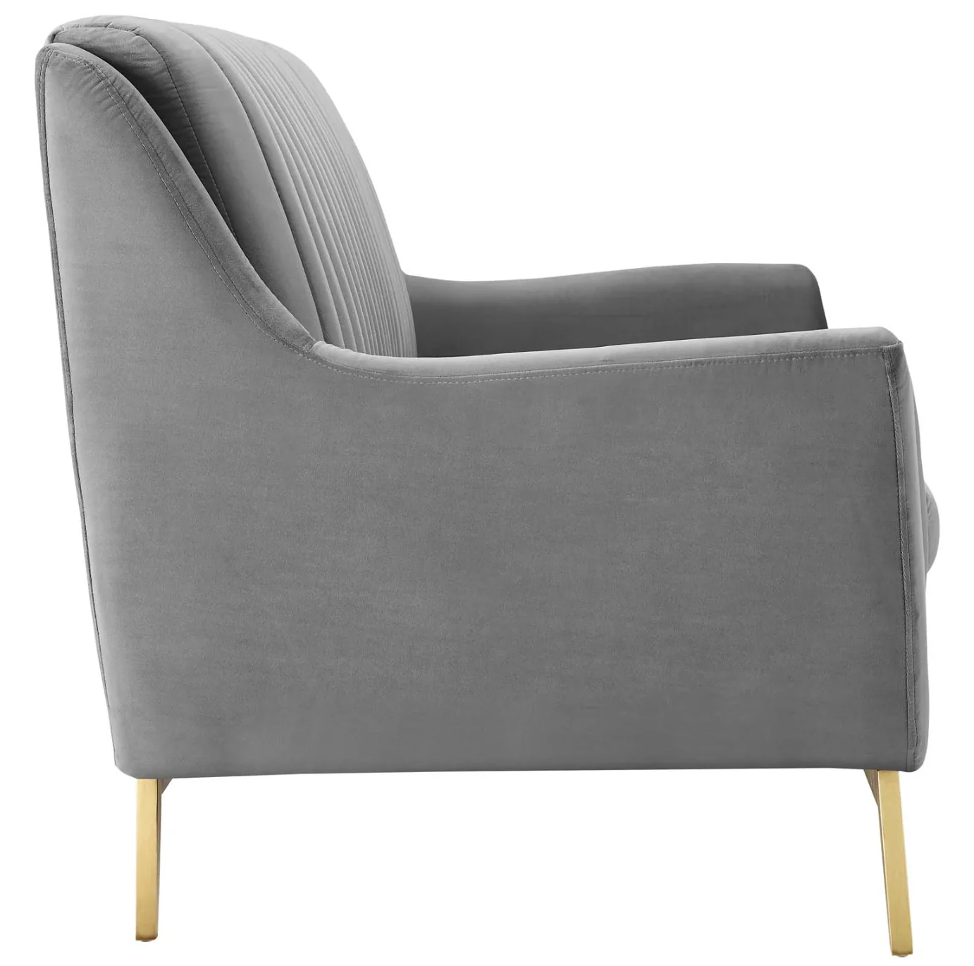 Channel Tufted Performance Velvet Loveseat Sofa - Image 10