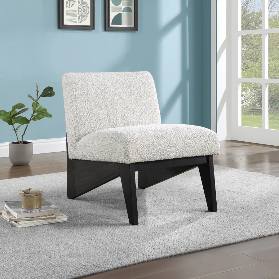 Chapman Boucle Fabric Upholstered Accent Chair - Image 2