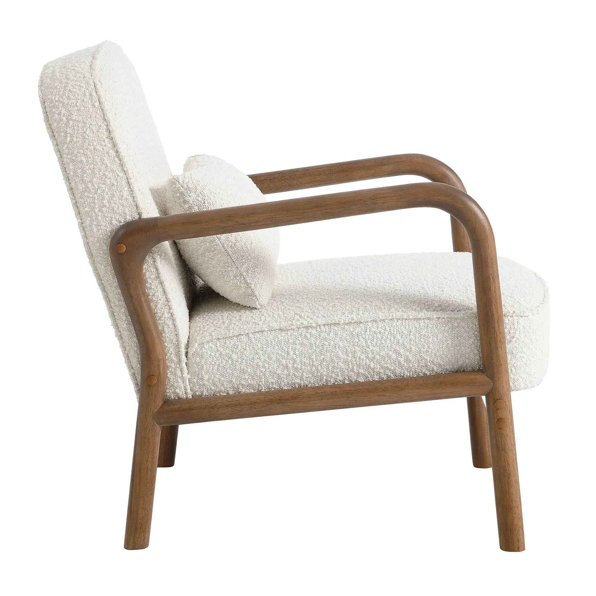 Charlie Boucle Upholstered Armchair - Image 5