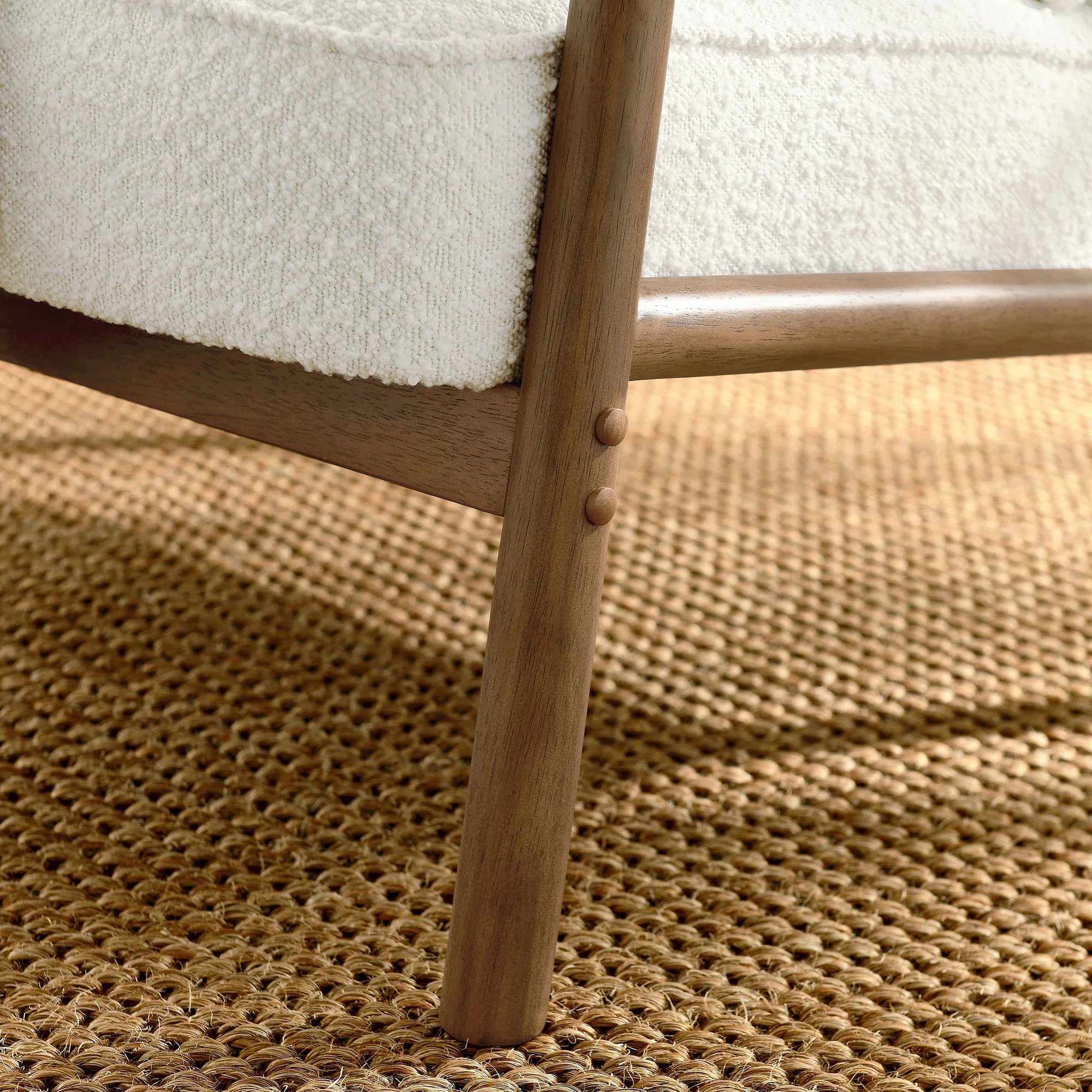 Charlie Boucle Upholstered Armchair - Image 7