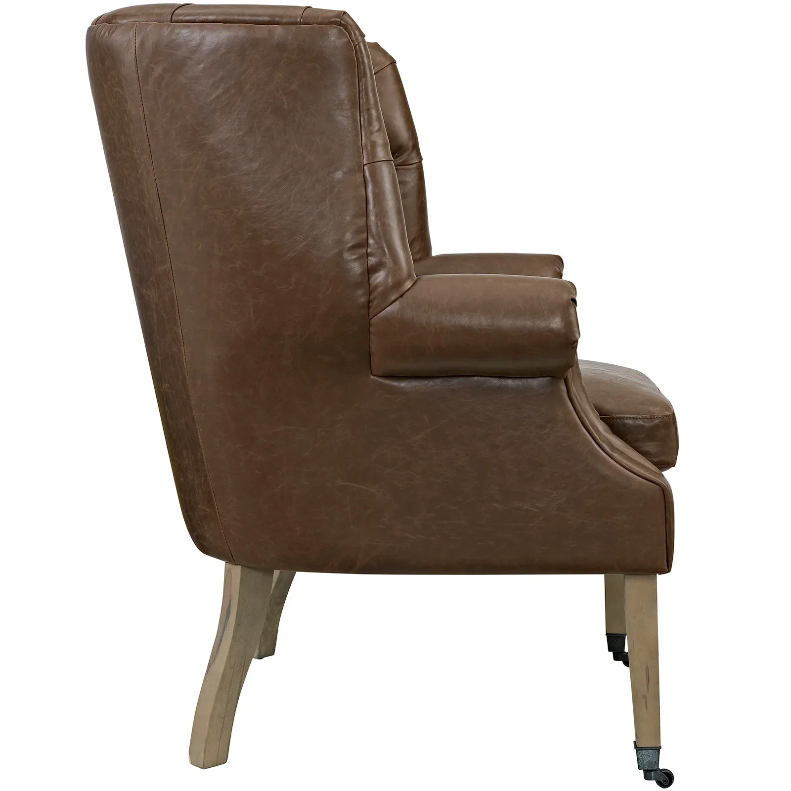 Chart Upholstered Vinyl Lounge Chair - Image 2
