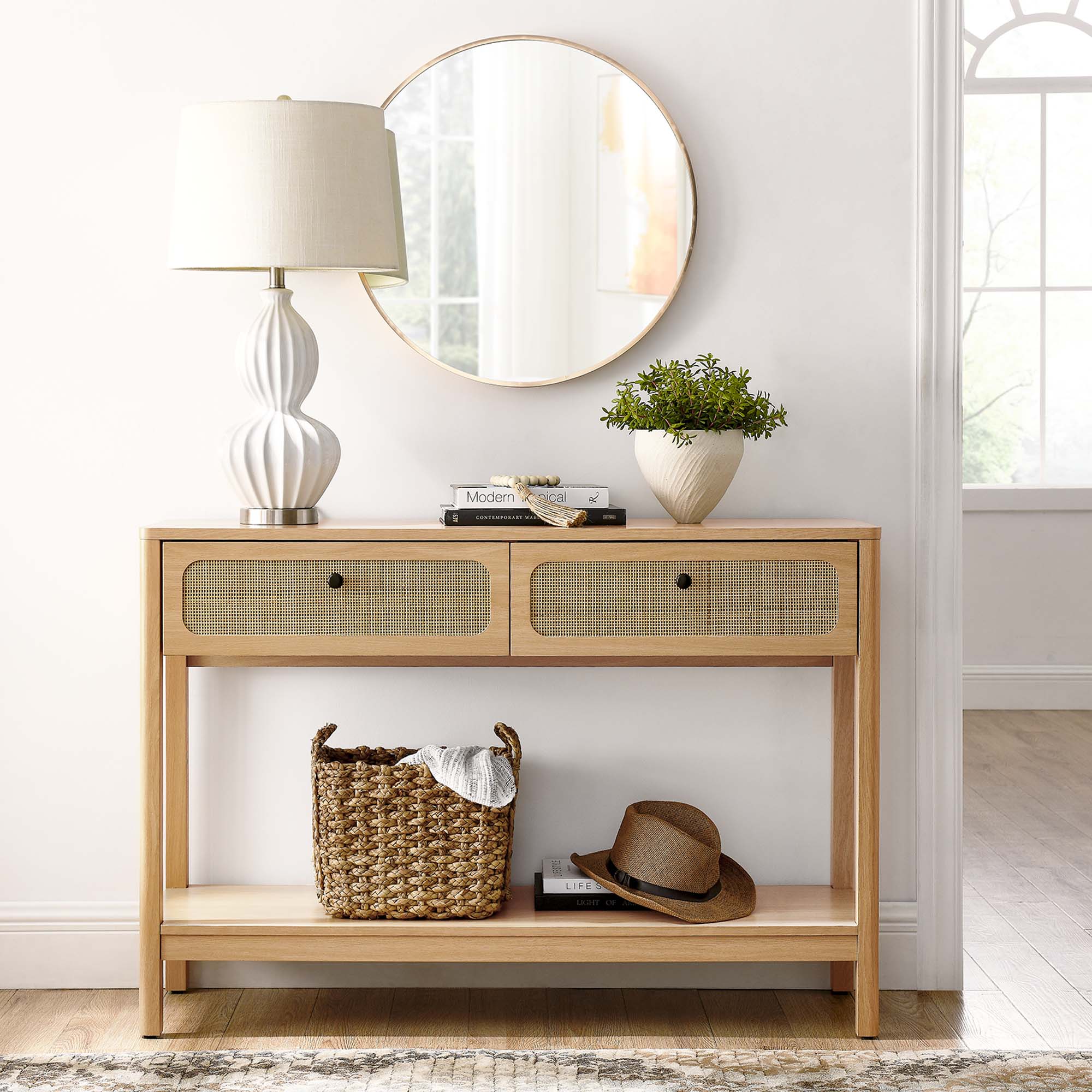 Chaucer Wood Entryway Console Table - Image 12