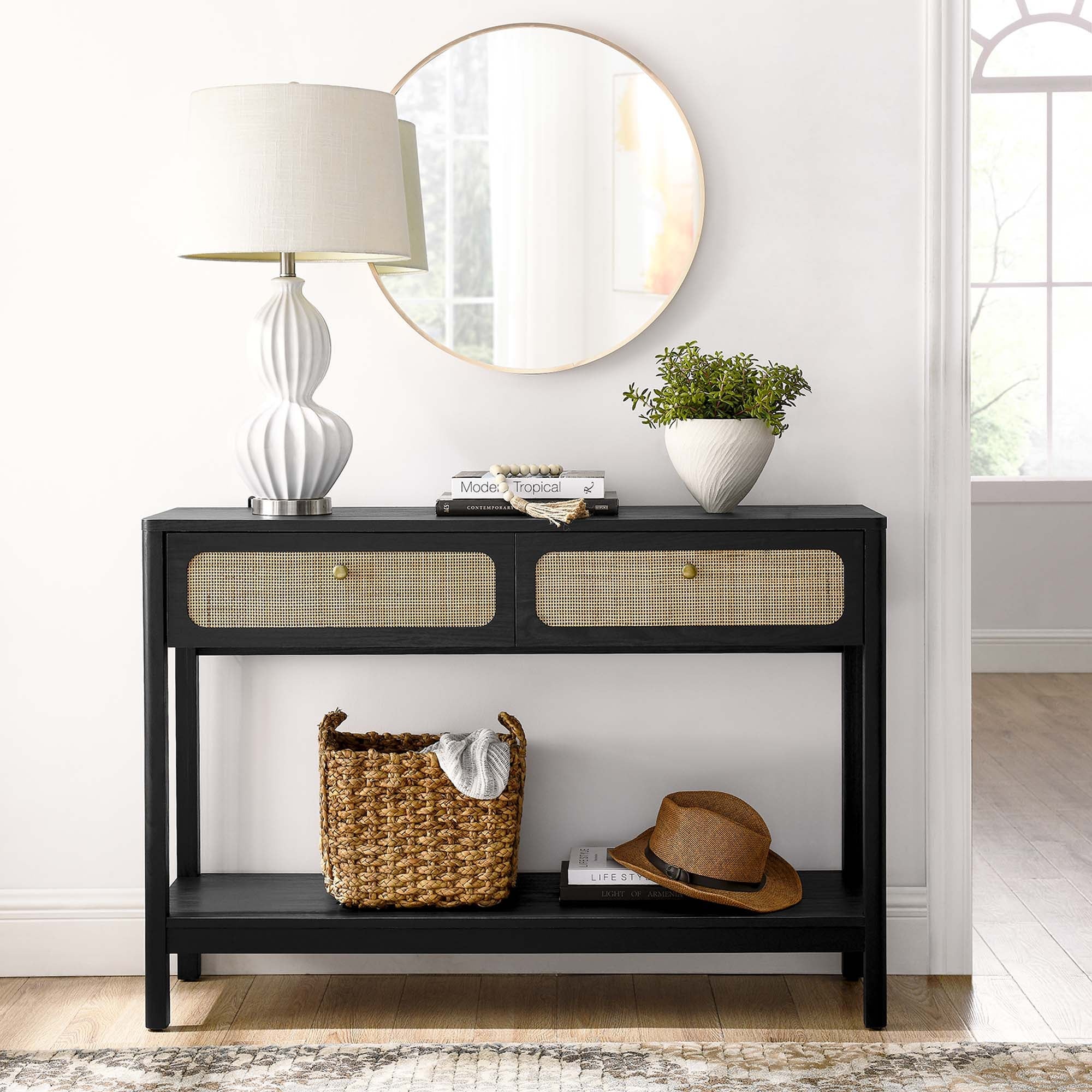 Chaucer Wood Entryway Console Table - Image 2