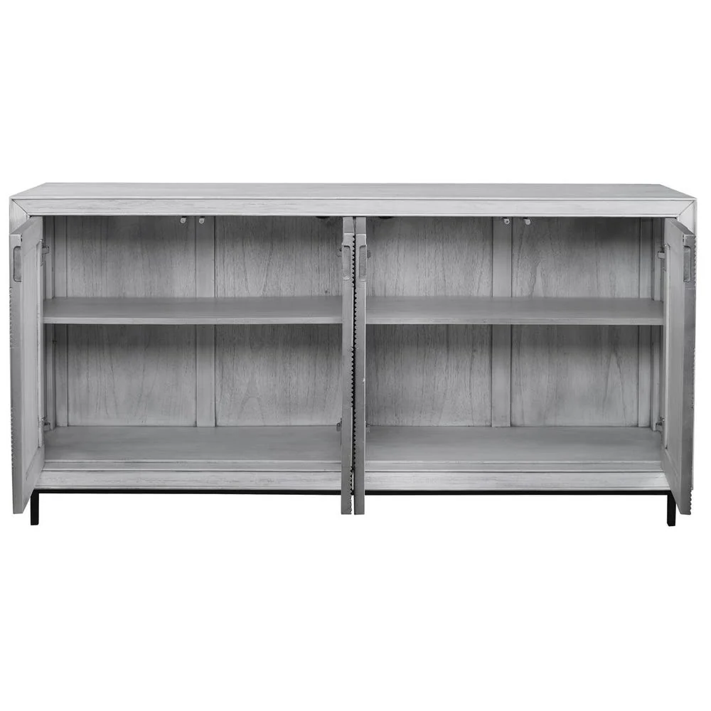 Checkerboard 4 Door Cabinet - Image 7