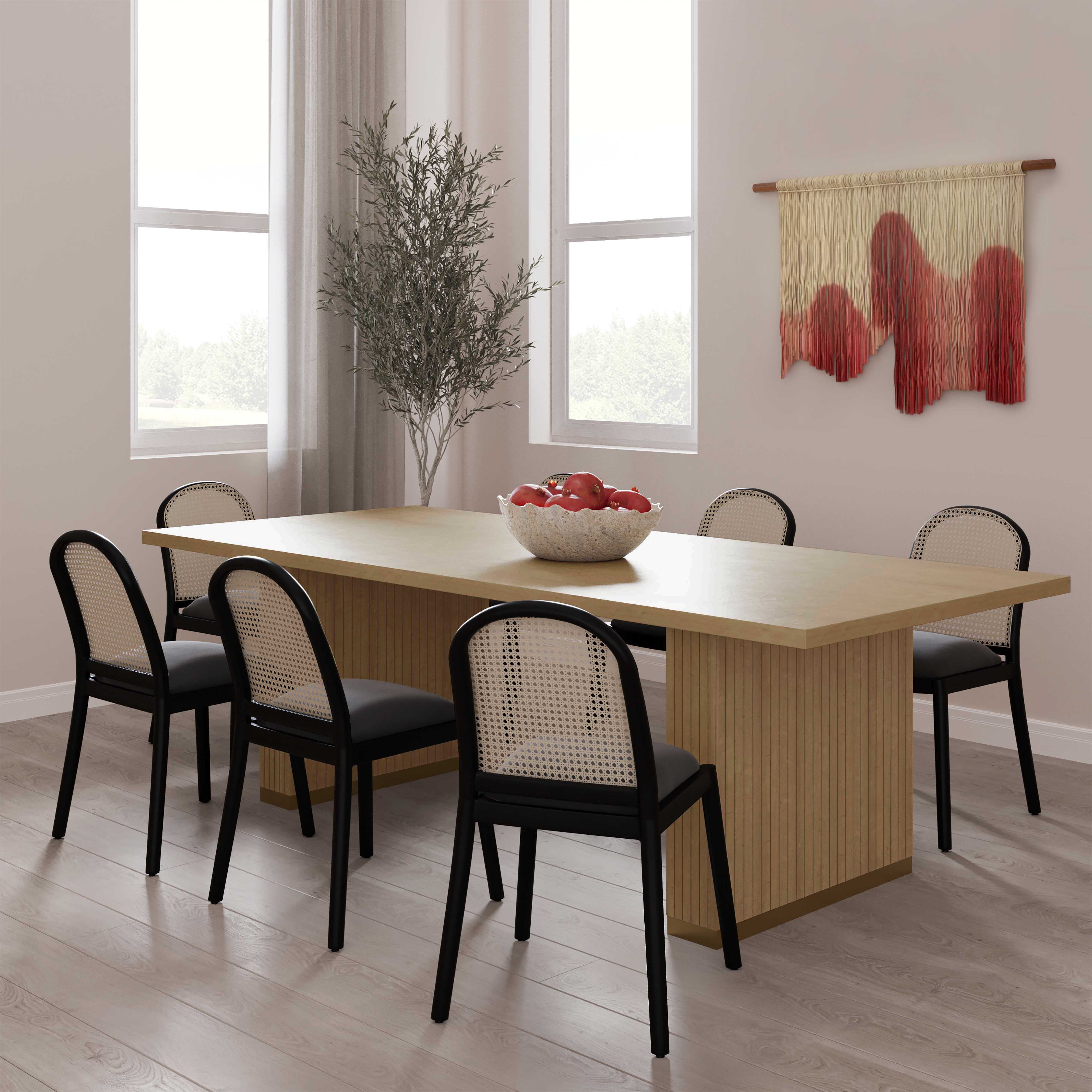 Chelsea 96" Oak Wood Rectangular Dining Table - Image 2
