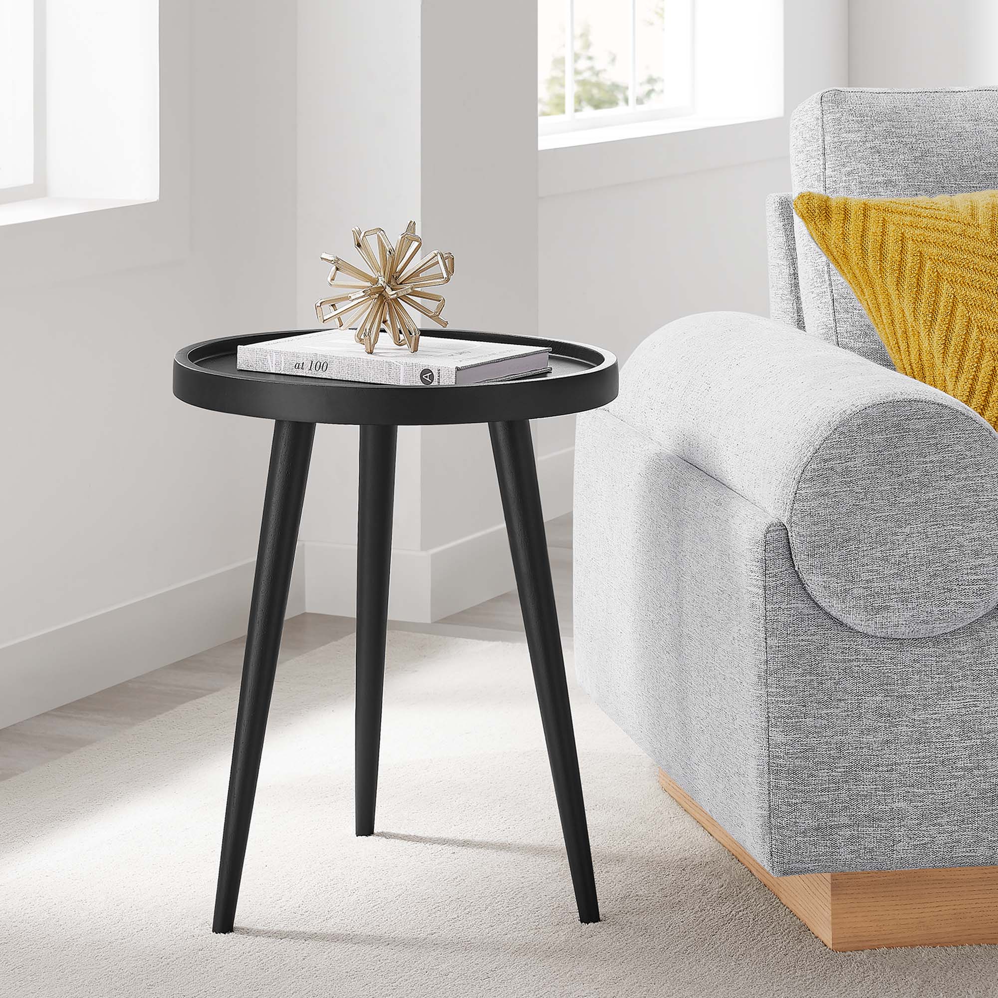 Chiro Round Wood Side Table - Image 10