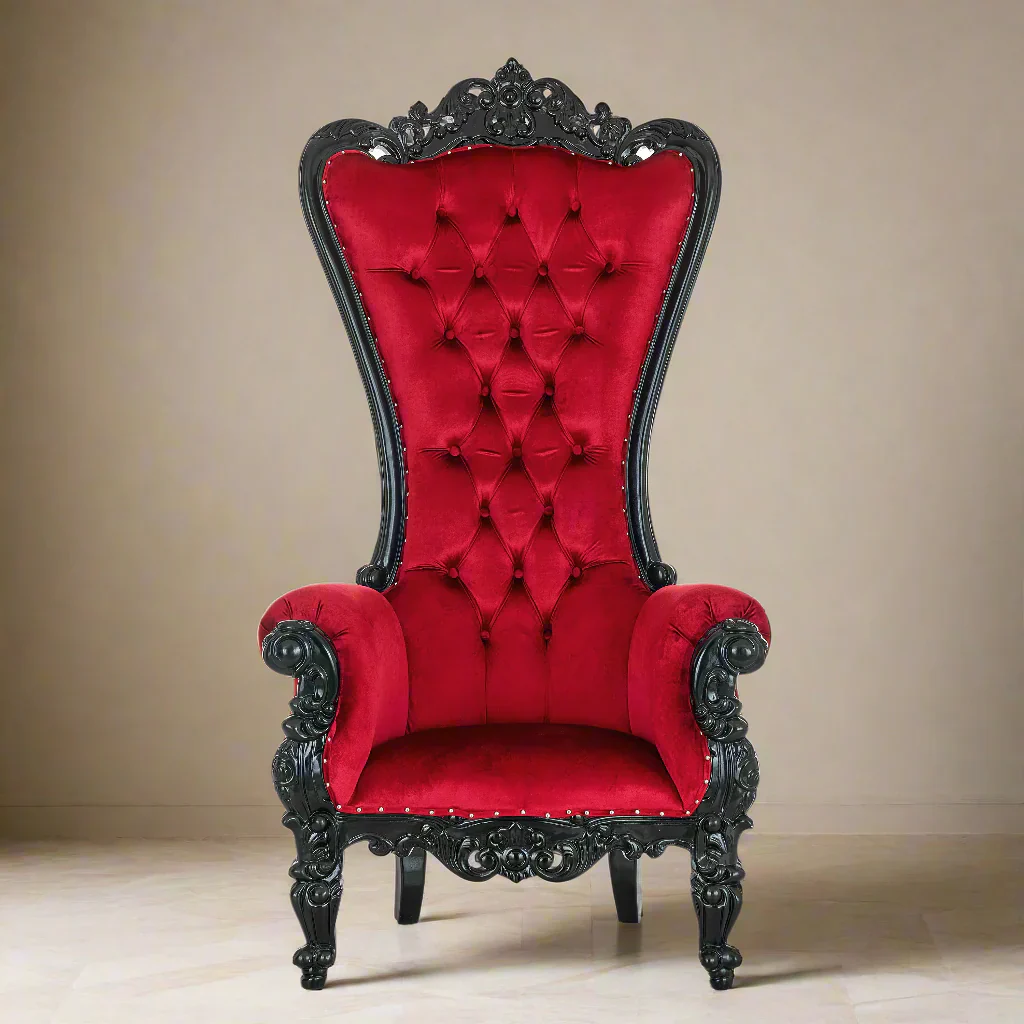 Chloe Throne Chair - Velvet - Image 11