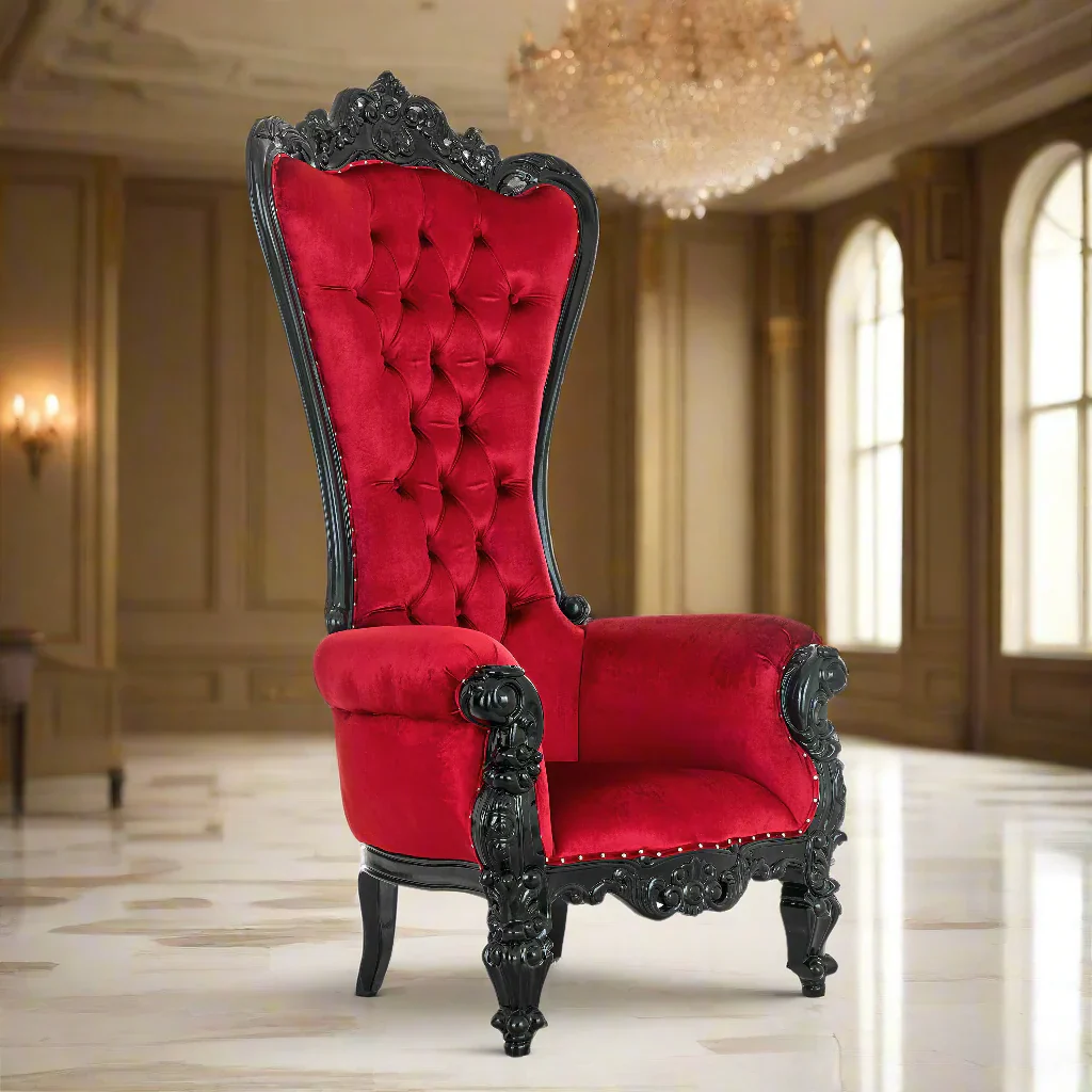 Chloe Throne Chair - Velvet - Image 12