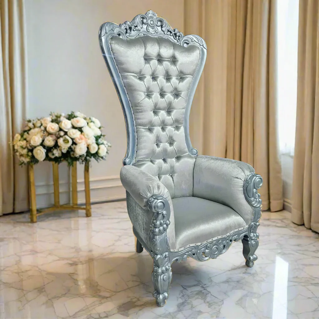 Chloe Throne Chair - Velvet - Image 57