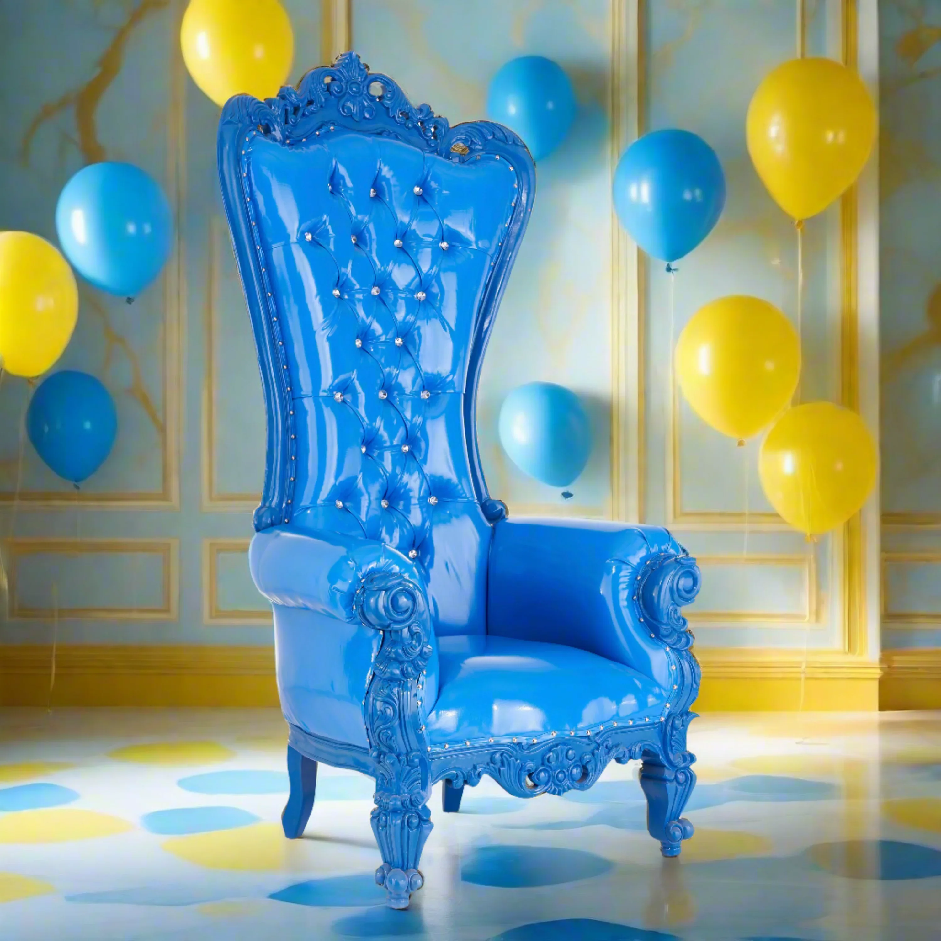 Chloe Throne Chair - Vinyl - Image 52