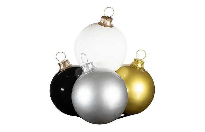 Christmas Ball Ornament, Black - Image 4