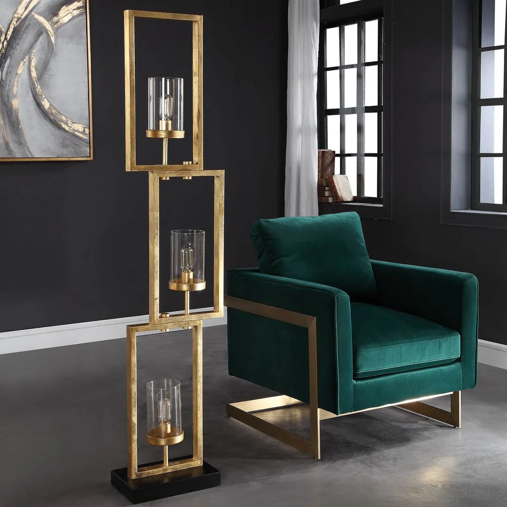 Cielo Floor Lamp, Gold - Image 2