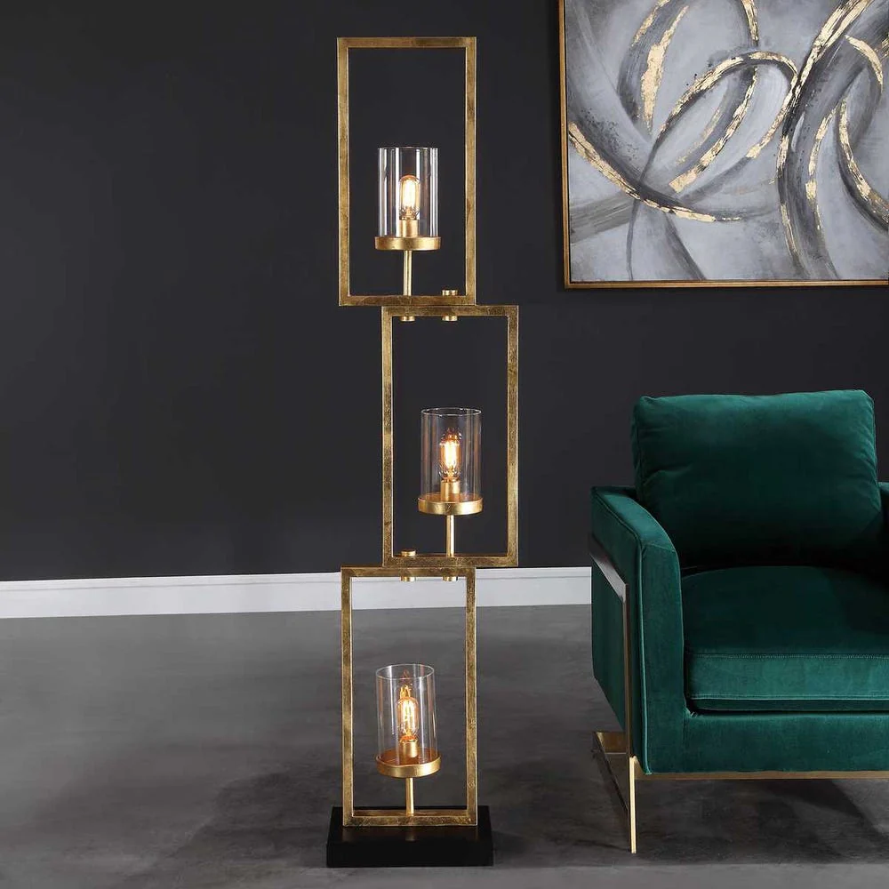 Cielo Floor Lamp, Gold - Image 3