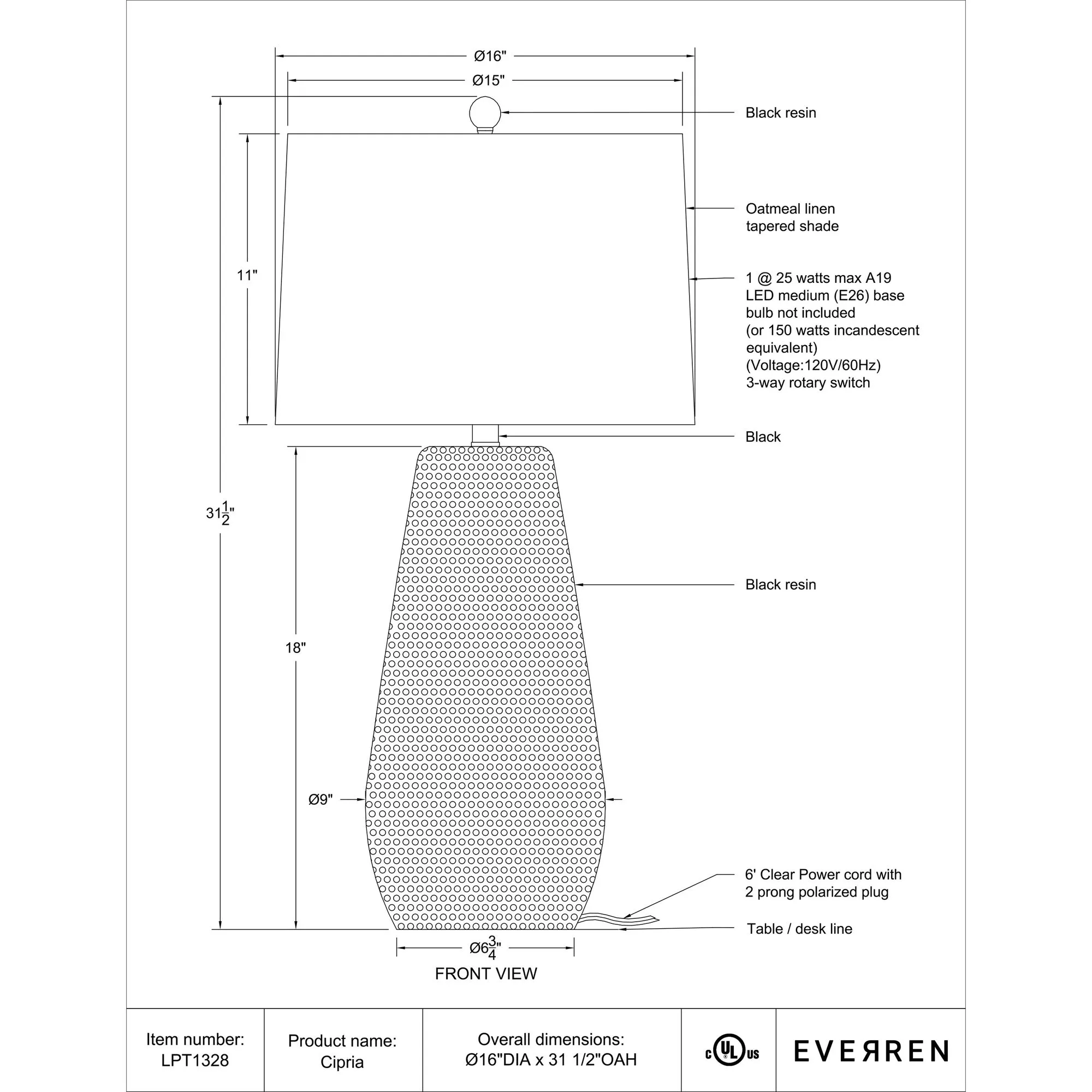 Cipria Table Lamp - Image 5